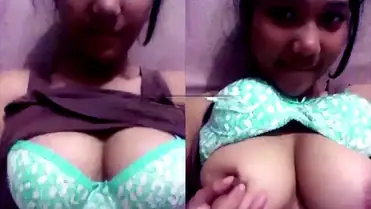 Bokep Indo Salam BH Biru Aksi Remaja Pamer Dada